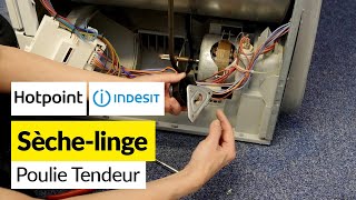 Comment Remplacer la Poulie Tendeur d’un Sèche Linge à Condensation Hotpoint ou Indesit [upl. by Notyalc882]