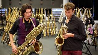 Baritone amp Bass Saxophone Duet [upl. by Herr]