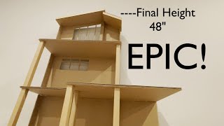 DIY Cardboard Barbie House Part 1  Building a 3Story Dreamhouse from Scratch [upl. by Nide]