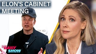 Elon Musk Crashes Cabinet Meeting amp Trump Touts 5M quotGold Cardquot for VIP Immigrants  The Daily Show [upl. by Nodroj]