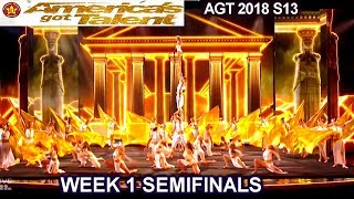 Zurcaroh Acrobatic Group A SHOW STOPPER amp INCREDIBLE Semifinals 1 Americas Got Talent 2018 AGT [upl. by Raddi314]