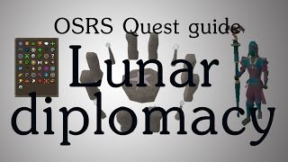 OSRS Lunar Diplomacy quest guide [upl. by Annaynek]