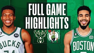 BUCKS at CELTICS  FULL GAME HIGHLIGHTS  December 25 2022 [upl. by Eralcyram34]