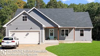 House Plan 51747HZ 3 Bed  1600 SqFt Country House Walkthrough [upl. by Dwyer]