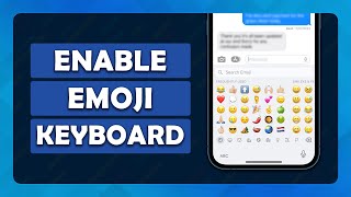 How To Add Emoji Keyboard On iPhone  Tutorial [upl. by Ezitram]