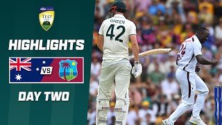 Australia v West Indies 202324  Second Test  Day 2 [upl. by Ahsikyw]