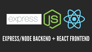 How to Create a ExpressNode  React Project  Node Backend  React Frontend [upl. by Inus]