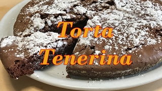 Torta Tenerina al Cioccolato Ricetta Facile  Chocolate Cake Easy Recipe [upl. by Aitnahc179]