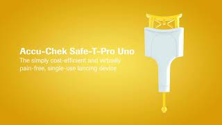 How to use the AccuChek Safe T Pro Uno lancing device [upl. by Akirahs]