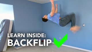 How to Learn Backflip Inside Your House [upl. by Sadye]