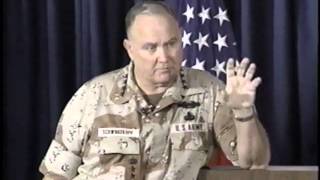 Gen Schwarzkopfs Famed News Conference [upl. by Carmina]