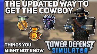 How to get the Cowboy tower UPDATEDTower Defense Simulator [upl. by Rehsu]