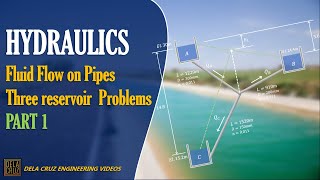 THREE RESERVOIR PROBLEM PART 1  HYDRAULICS  DE LA CRUZ TUTORIALS [upl. by Ronaele]