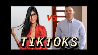 MIA KHALIFA VS JOHNY SINS TIKTOK COMPILATION [upl. by Berrie]