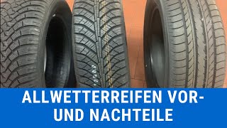 Allwetterreifen  Vergleich Sommerreifen Winterreifen  Vorteile Nachteile [upl. by Ynnor]