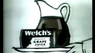 Welchs Grape Juice Animated Commercial 1974 [upl. by Vokay]