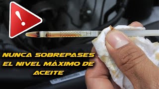 🚫NUNCA rebases el NIVEL MÁXIMO DE ACEITE en tu motor 🚗 [upl. by Stoll363]