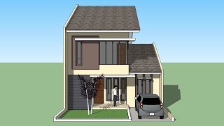 House design tutorial with Sketchup [upl. by Garnett656]