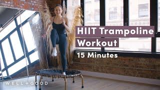 15 Minute LowImpact Rebounder HIIT Workout  Good Moves  WellGood [upl. by Specht]