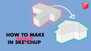 How to Create Roofs in Sketchup [upl. by Aihsekin107]