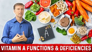 Vitamin A Sources Functions and Deficiencies – Dr Berg [upl. by Annahsit983]