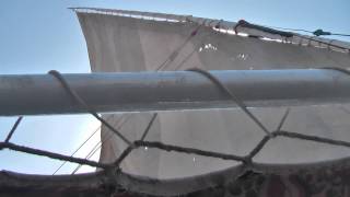 Sailing on the Nile with a felucca Egyptian sailboat in Aswan Egypt [upl. by Machute320]