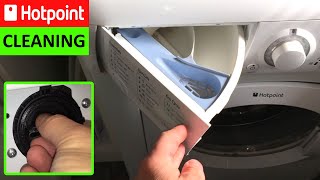 How to clean Hotpoint Aquarius Washing Machine Pump Filter and Dispensing Drawer [upl. by Fidellia832]