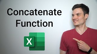 Concatenate Excel Tutorial [upl. by Llebiram]