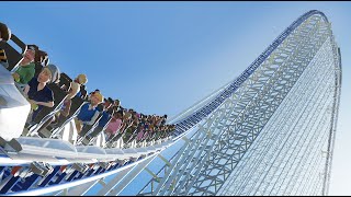 Silver Bullet Roller Coaster 630ft First Drop POV [upl. by Ataynek612]