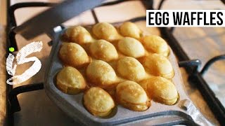 Egg Waffles  Recipe [upl. by Nerita226]