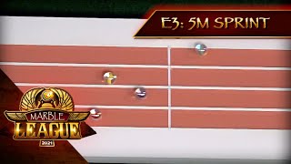 Marble Race Marble League 2021  E3 5 Meter Sprint [upl. by Agatha963]