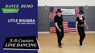 LITTLE RHUMBA  Line Dance Demo amp Walk Through [upl. by Adara]