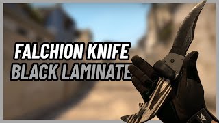 ★ Falchion Knife Black Laminate  CSGO Knife Showcase [upl. by Opaline861]