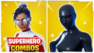 5 NEW SWEATY SUPERHERO SKIN COMBOS IN FORTNITE Pros ONLY Use These TRYHARD Combos [upl. by Emawk]