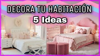 5 MANUALIDADES PARA DECORAR TU HABITACIÓN  DECORA TU CUARTO  NatyGloss [upl. by Rainah578]