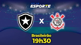 BOTAFOGO X CORINTHIANS  AO VIVO  CAMPEONATO BRASILEIRO – 14092024 [upl. by Azilef]