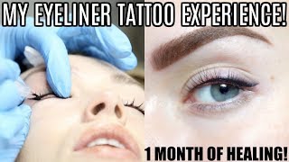 MY PERMANENT EYELINER TATTOO EXPERIENCE  Fully Healed [upl. by Faber]