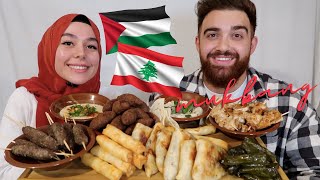 MIDDLE EASTERN MUKBANG  LEBANESE PALESTINIAN IFTAR DINNER ASMR [upl. by Hodgkinson]