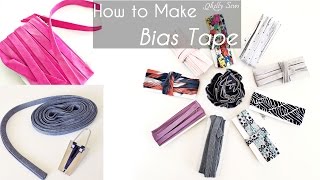 How to Make Bias Tape  Sew Only 2 Seams [upl. by Joshia150]