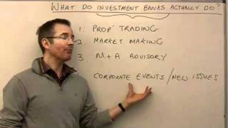 What do investment banks actually do  MoneyWeek Investment Tutorials [upl. by Abbottson]