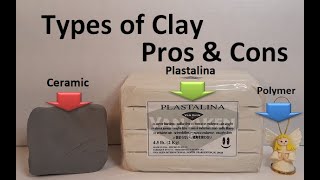 Types of Clay  Pros and Cons ceramic plastalina polymer [upl. by Amaras]