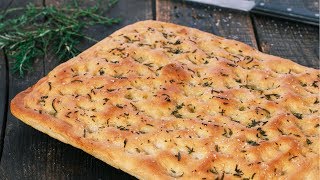 Classic Focaccia  Italian Focaccia Bread [upl. by Wiltz267]