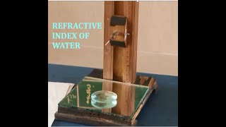 PHYSICS PRACTICAL CLASS XII  REFRACTIVE INDEX OF WATER BY CONVEX LENS AND PLANE MIRROR [upl. by Ahsrats]