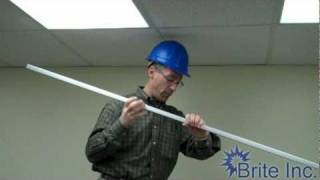 How to Install Cubicle Curtain Track  Brite Inc [upl. by Kermit439]