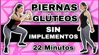 PIERNAS TONIFICADAS Y GLÚTEOS GRANDES  RUTINA DE EJERCICIOS EN CASA SIN IMPLEMENTOS  NatyGlossGym [upl. by Alimac]