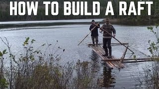 HOW TO MAKE A SURVIVAL RAFT [upl. by Aibar]