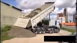 Trucks Tipping Over Compilation [upl. by Uaeb584]