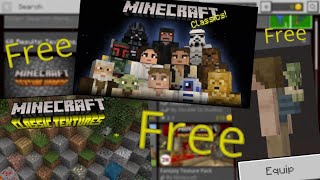 FREE official TEXTURES SKINS and MAPS in Minecraft Bedrock MCPE Windows 10 Console [upl. by Bax923]