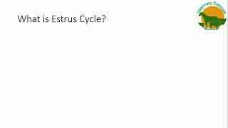 Estrus Cycle in Dairy Animals [upl. by Retsae]