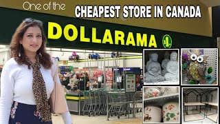 DOLLARAMA  Cheapest store in CANADA  Everything under 4 [upl. by Ahse]